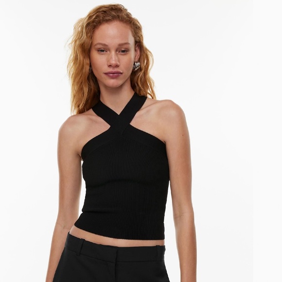 Sculpt Knit Criss Cross Tank - Picture 1 of 7